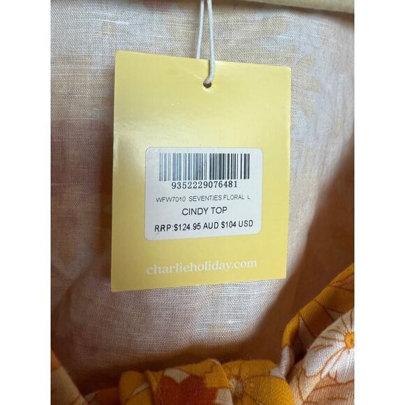 Charlie Holiday Cindy Top NWT US Sz. 8 - Picture 4 of 6